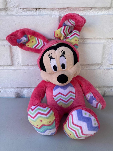 Peluche Minnie Mouse Original Con Ropa De Conejo De Pascua