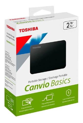Disco Duro Externo Toshiba Canvio Basics A3 2tb Ps4- Boleta