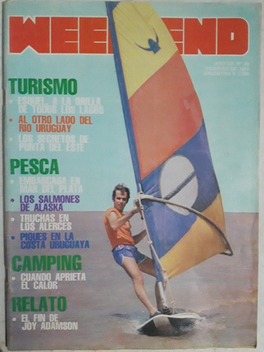 Revista Weekend N° 89 Febrero 1980 Caza Pesca Camping Armas 