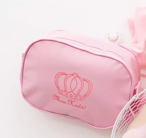 Conjunto P Bebê Reborn Roupa Fralda E Bolsa Maternidade Rosa