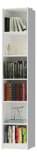 Madesa 6906 - Librería con 6 nichos, color blanco