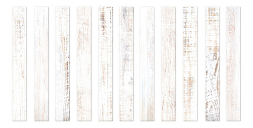 Guarda Ceramica Simil Madera Bianco Wood 7 X 60 Cm Piu *
