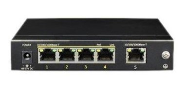 Switch Cctv Ethernet Poe+ 4 Downlink + 1 Uplink Marca Cygnus