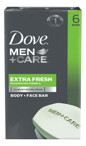 Dove Men+care - Barra Corporal Y Facial, Extra Fresca, 4 On.