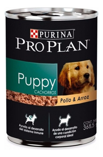 Purina Pro Plan Optistart Puppy Pollo & Arroz Lata 368g