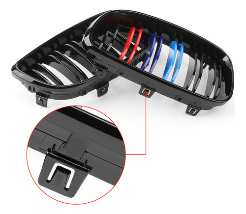 Rejilla Riñonera Parachoques Delantero Para Bmw E81 E82 E87