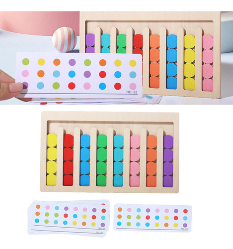 Juguetes De Madera Montessori, Juguetes A Juego 8 Colores