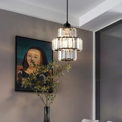 JUDENG Lámpara De Techo Lámpara Colgante Moderna Cristal Decorativa Lámpara De Techo De Cristal De Un Solo Cabezal,negro,moderna Luz Lamparas Colgantes Lamparas Decorativas Lamparas Para Sala