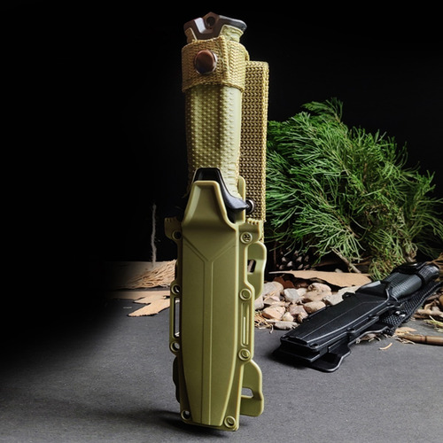Faca Strongarm Coyote Brown Green Serrilhada Tática Fulltang