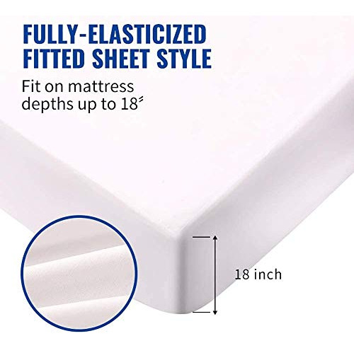 Colchón Impermeable Mecerock, 6 Colores Grises, Tamaño Queen