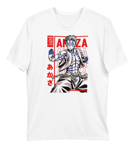 Playera Akaza Revista Anime Kimetsu No Yaiba Demon Slayerr