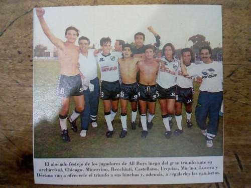 Recorte All Boys Minervino Castellano Marino Lovera Y Otros