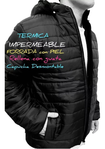 Campera Con Piel Termica Abrigadisima Adultos Y Adolescentes