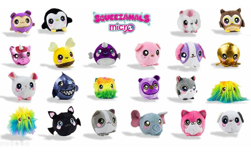 Squeezamals Micro 3 Pack, Blando, Suave, Lenta Subida De La