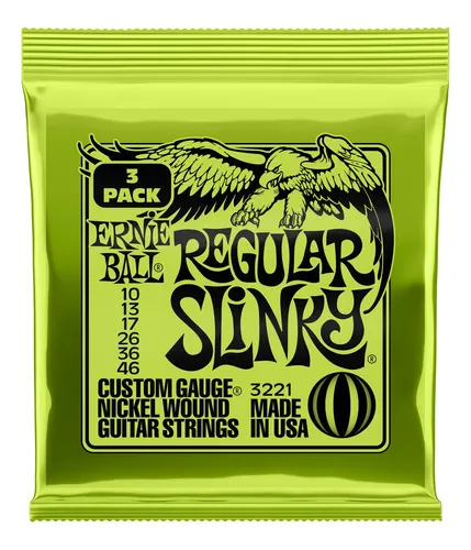 Cuerdas Para Guitarra Eléctrica Ernie Ball Regular Slinky 10