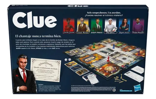 Clue El Clásico Juego De Misterio Original Hasbro En Español