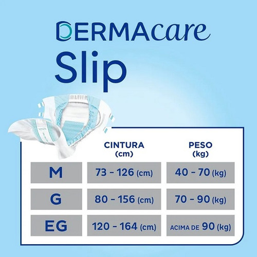 Fralda Geriátrica Tena Slip Dermacare Tamanho G Com 24 Unida
