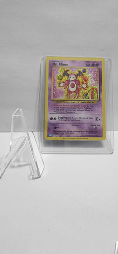 Tarjeta Carta Pokemon Go Mr. Mime Vintage Con Exhibidor