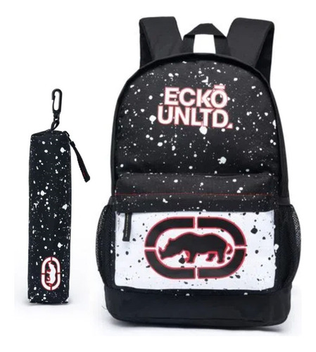 Mochila Ecko Star Com Estojo Preto