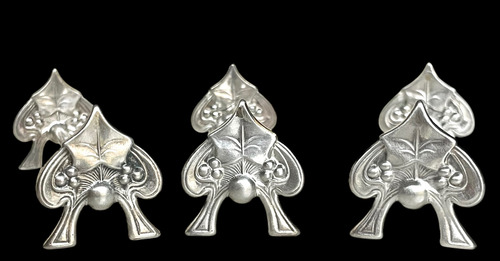 Antiguo Set Apoya Cubiertos Art Noveau Wmf/eberle (Usado)