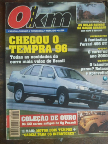 Revista 0km Nov 1995 Coleção De Antigos, Poster Ferrari 456