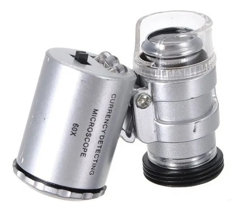 Mini Microscopio Bolsillo 60x  Con Luz Led Y Uv Tomasstore