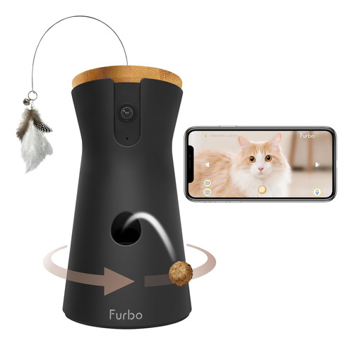 Cámara Para Gatos Furbo De 360° Dispensador De Premios