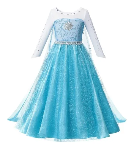 Vestido princesa store elsa frozen