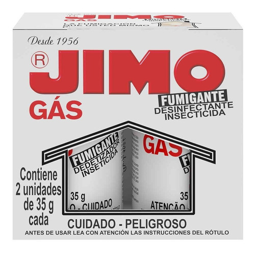 Jimo Gas Fumigante Bomba X 2 Unidades 35g