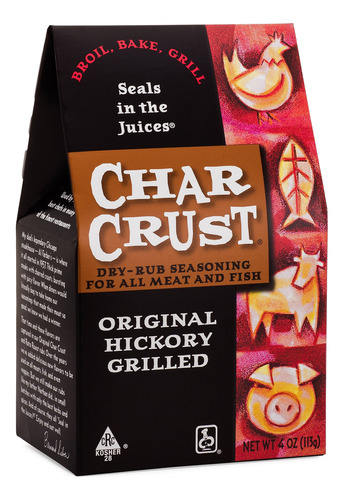 Char Crust Condimento Dry Rub Original Hickory Grilled, 4 On