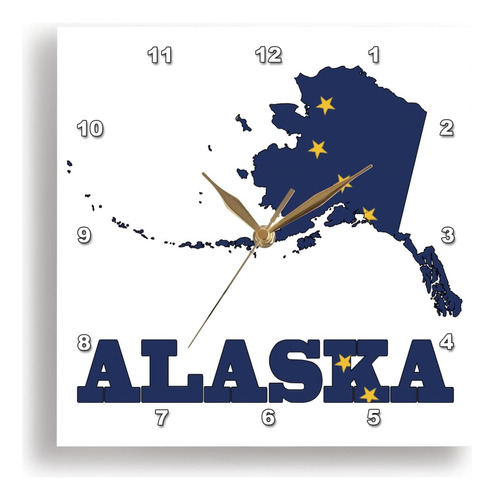 3drose Dpp__1 Bandera De Estado De Alaska En El Mapa De Esqu