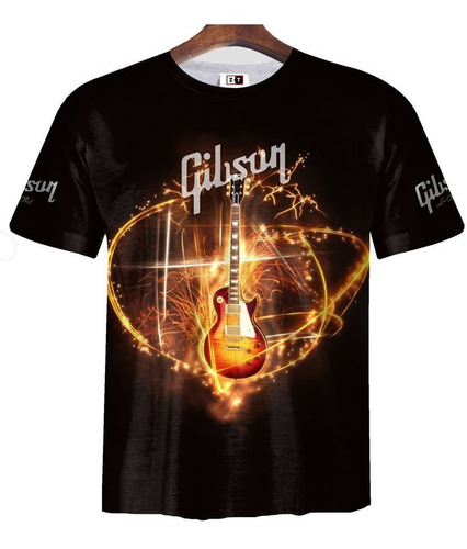 Remera Zt-0072- Gibson 2 (guitarra Les Paul)