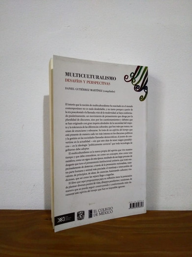 Multiculturalismo Daniel Gutiérrez Martínez Siglo Xxi (Usado)