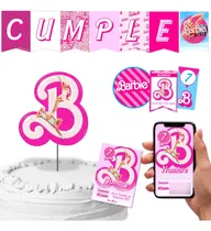 Comprar Kit Imprimible Cumple + Candy Editable - Barbie