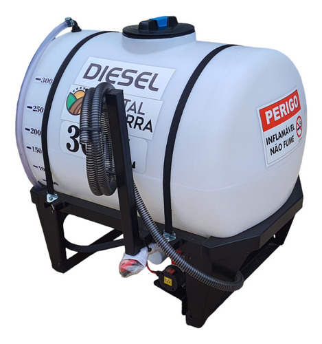 Tanque Abastecimento Diesel 300 Lts C/ Base E Bomba Mac 13