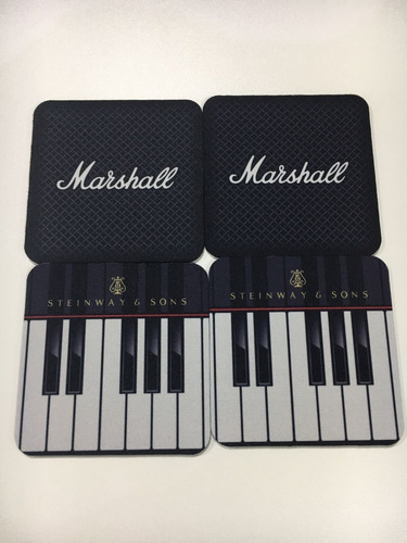 Juego 4 Portavasos Piano/marshall