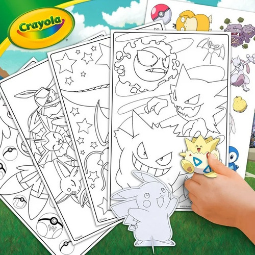 Crayola Pokémon Estuche Para Colorear Set De 75 Piezas