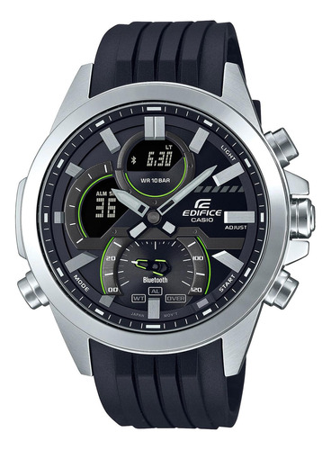 Reloj Edifice Ecb-30p-1a Acero Hombre Plateado