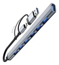 Comprar Hub 2 En 1 Tipo C Y Usb 3.0 6 Puertos Usb 2.0 Y 1 Usb 3.0