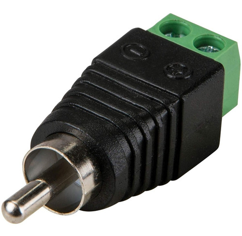 Ficha Conector Rca Macho Con Bornera Alimentacion Power Dy