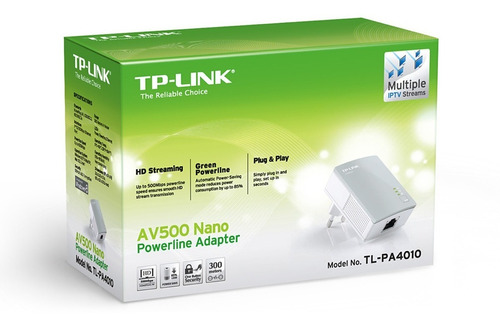 3 Peças Adaptador Powerline Tl-link Tl-pa4010 500mbps