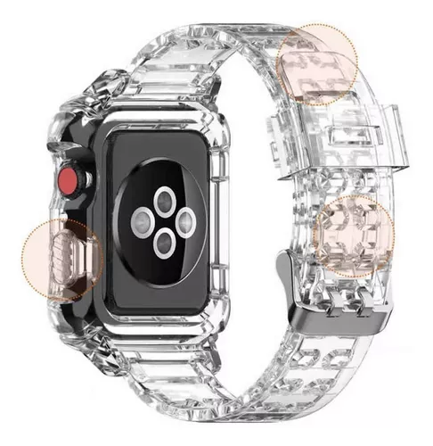 Pulseira Capa Armadura TPU para Apple Watch 45mm Series 7 e 8