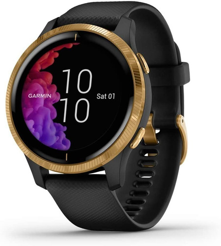 Garmin Reloj Smartwatch Gps Venu Spotify Tienda Oficial Color de la caja Black Color de la malla Black Color del bisel Gold
