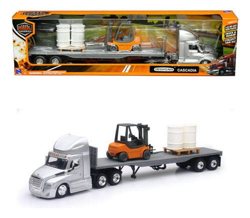 Trailer Freightliner Cascadia / Plana Tractor New Ray 1:43