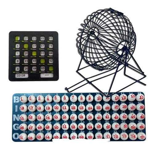 Juego De Bingo Grande Completo + 20 Tablas Plasticas