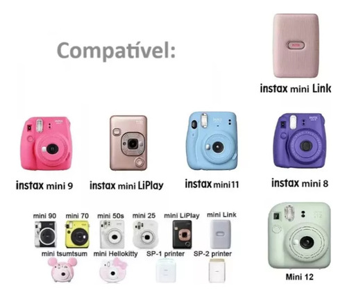 Kit Filme Instax Mini Fujifilm - Pack Com 100 Unidades