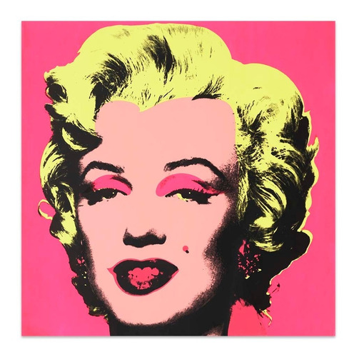 Cuadro Canvas Fine Art Marilyn Monroe Andy Warhol 70x70 Cm 