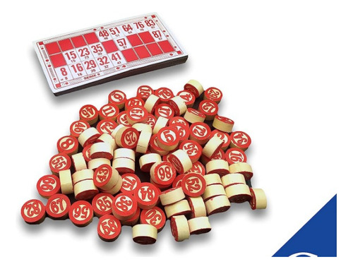 Juego De Mesa Lotería Bingo Claisco Numeros De Madera Tc