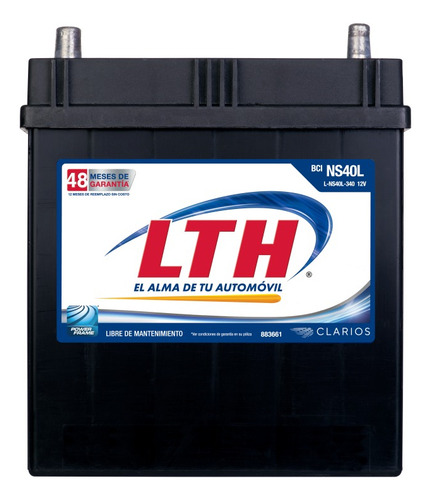 Pila De Carro Marca Lth Modelo L-ns40l-340. Entrega Cdmx.