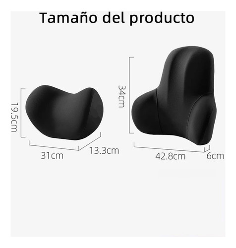 Cojin De Soporte Lumbar Y Almohada Cervical Memory Foam